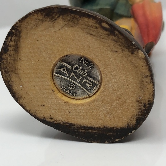 ANRI My Friend Figurine Juan Ferrandiz Boy Flower Umbrella 4” Italy Club #2 - Picture 9 of 13